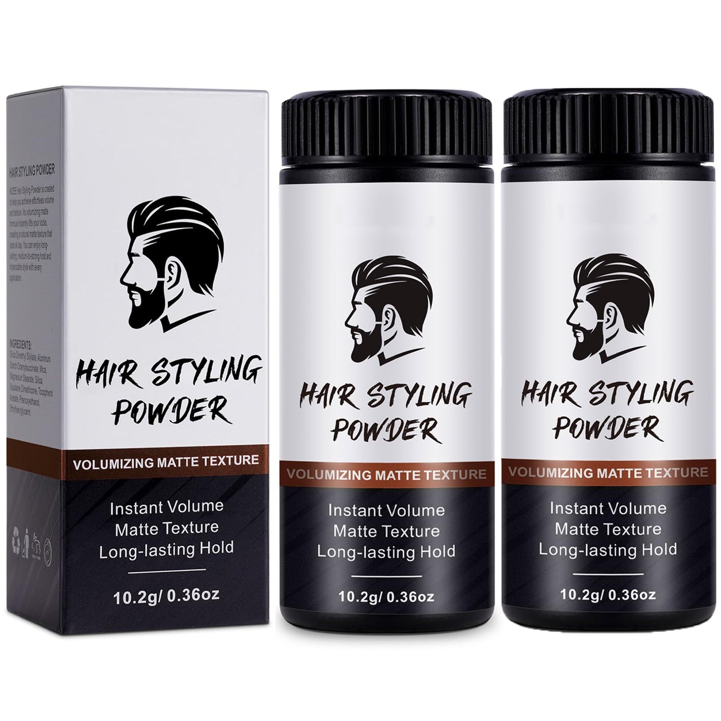 SHEBEEDO Hair Styling Powder for Men & Women, Hair Texturizing Powder, Volumizing Powder for Hair, Long-lasting Hold, Easy to Apply，Natural Hairstyle，Texturizing and Volumizing，Matte Texture Powder for Men