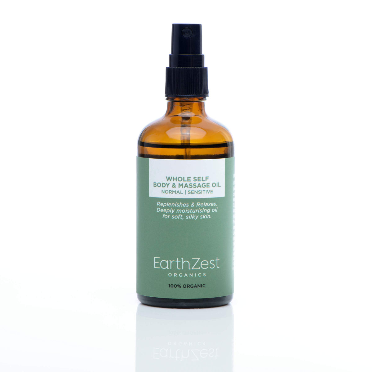 Earthzest Organics Body & Massage Oil by EarthZest Organics.100% Organic 100% Natural & Certified Vegan. Highly Concentrated & Long-Lasting for Soft, Supple, Deeply Moisturised Skin. 100ml Perfect Travel & Gift Size