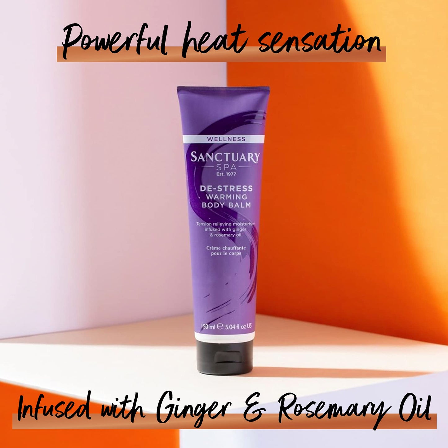 SANCTUARY Sanctuary Spa Warming Body Balm, Deep Heat Sensation Muscle Rub, Vegan and Cruelty Free, 150 ml