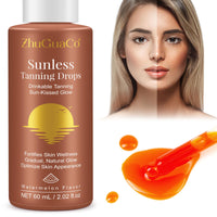 Tanning Drops Drink, Drinkable Tanning Drops, Enhancing Your Natural Skin Tone for a Genuine, Sun-Kissed Glow, Nourishing Self-tanning tan enhancer drops 60ml