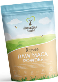 Organic Maca Powder by TheHealthyTree Company for Vegan Smoothies, Oats and Baking - High in Vitamin B2, Fibre, Iron and Calcium - Peruvian Raw Maca Root (250g)