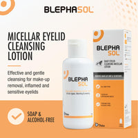 THEA PHARMA Blephasol Micellar Eyelid Cleansing Lotion | Gentle Removal of Dirt & Makeup | Suitable for Sensitive Skin/Eyelids | Perfume & Alcohol-Free | 2 PACK | 2 x 100 ml Bottle