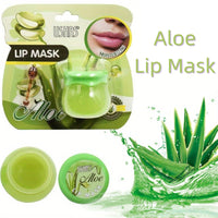 TBeautfave Lip Sleeping Mask, Aloe Vera Lip Mask Overnight Lip Balm Lip Oil Lip Moisturiser Nourishing for Dry Chapped Peeling Cracked Lips Lip Plumper Fades Lip Lines Lip Repair Lip Care