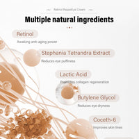 Retinol Eye Cream With Retinol Serum & AHA 30% & BHA 2% -Under Eye Cream For Dark Circles Puffy Eyes -Retinol Serum Moisturising Anti-Wrinkle Anti-Aging Eye Creams (Retinol Eye Cream)