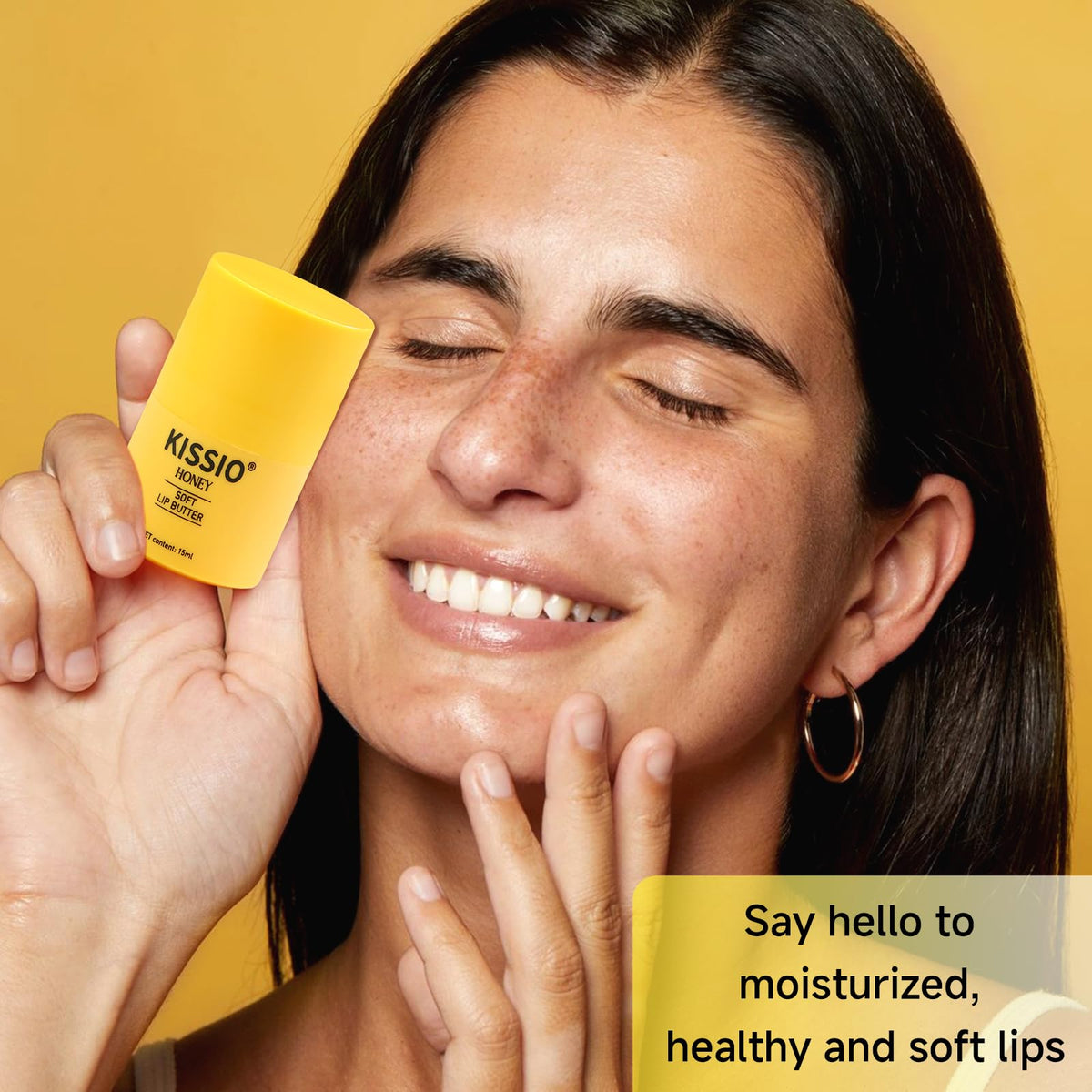 KISSIO Honey Lip Butter Set,Lip Balm with 1000 ppm Propolis Extract,Ceramide AP and Phytosphingosine,Long-lasting Moisture and Nourishe Lips,Lip Lines Care