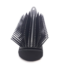 Flair Brush Flair Firm Bristle 9 Row Round Rubber Grip Styling Brush