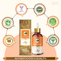 Crysalis Sea Buckthorn (Hippophae Rhamnoides L) Oil |100% Pure & Natural Undiluted Essential Organic/Cold Pressed Oil Renew Skin & Promotes Elasticity,Reduces Dark Spot in Rough Skin