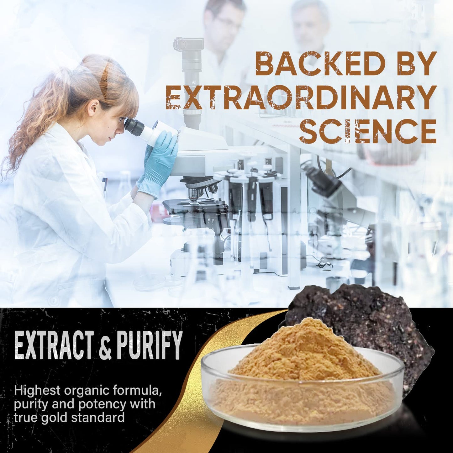 Birsppy Shilajit Resin, Pure Shilajit Organic Supplement with 85+ Trace Minerals & Fulvic Acid, Provide Immune System Support & Vitality Booster for Women & Men