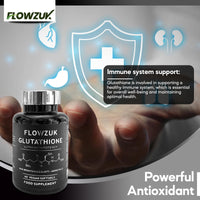 FLOWZUK Glutathione Supplements Ultra High Strength 60 Easy to Swallow softgels with Added Vitamin C and Collagen