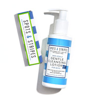 Spots & Stripes - Starter Skincare Set for Boys, Easy-to-Use and Natural Essentials for Teen and Young Skin, with Virgin Coconut, Kanuka and Niaouli, Super Gentle, Combats Blemishes (150ml and 15g)