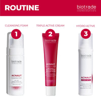BIOTRADE Biotrade Acnaut Acne Cleansing Foam with Lactic Acid – Gentle Foaming Cleanser Face Wash for Oily & Blemish Prone Skin – Unclogs Pores & Reduces Breakouts – 150mL