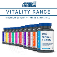 Applied Nutrition – Calcium & Vitamin K2 – Dual Action Formula – Best Bone Support – Best Muscle Function – High Absorption & Bioavailability – (60 Capsules – 30 Servings)