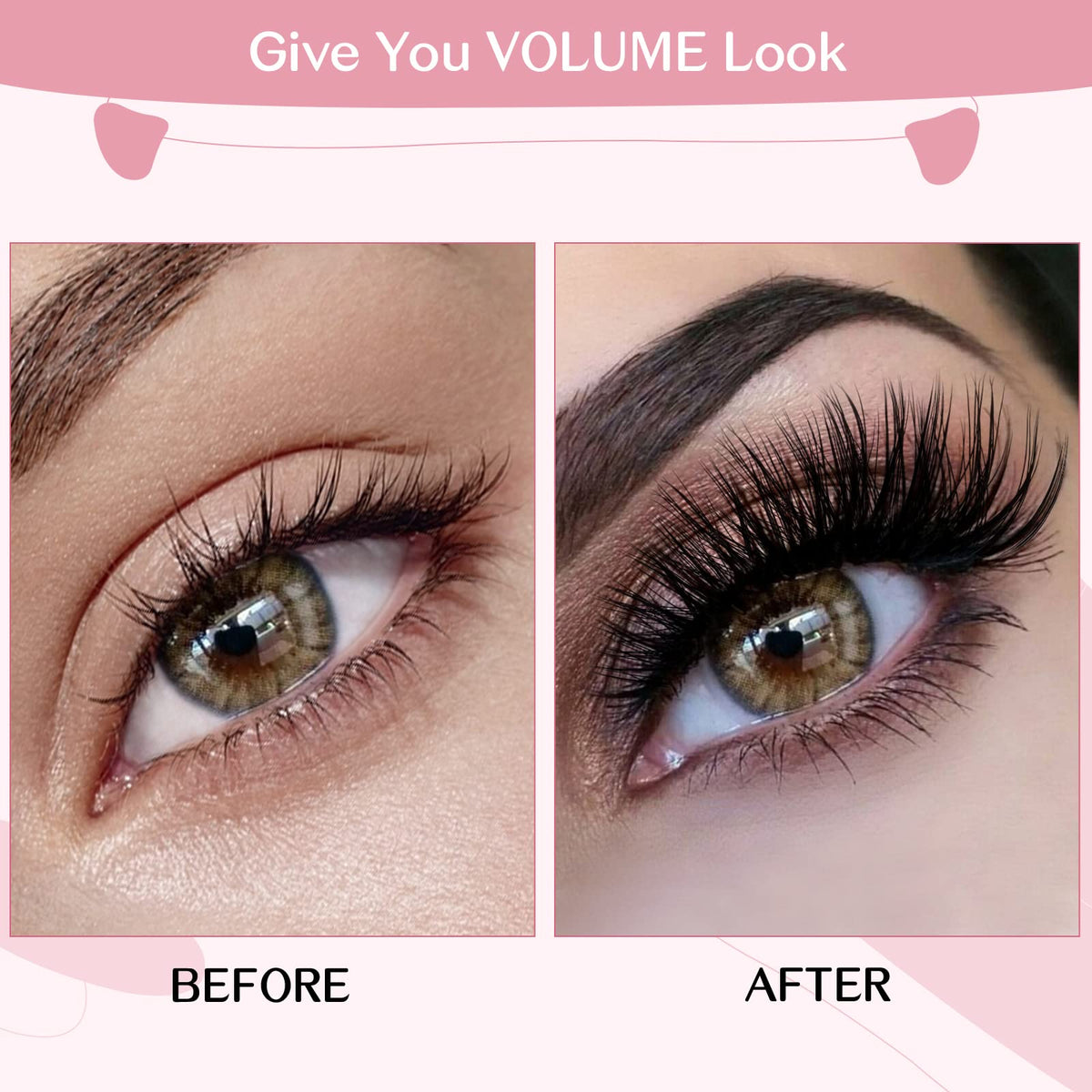 PRO LASHBEAUTY PRO Lash Clusters, 72 Pcs Individual Cluster Lashes 3D Effect DIY Lash Extension 8-16mm Eyelash Clusters Volume Wispy Lashes Super Thin Band Reusable Soft & Comfortable(Adore-3D Fluffy,D-8-16mix)