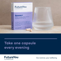 Serene+ Saffron Supplement – Sleep Aid & Stress Anxiety Relief – 28 Day Supply – Lavender, B Vitamins & Magnesium for Sleep – Calming Tablets for Adults by FutureYou Cambridge