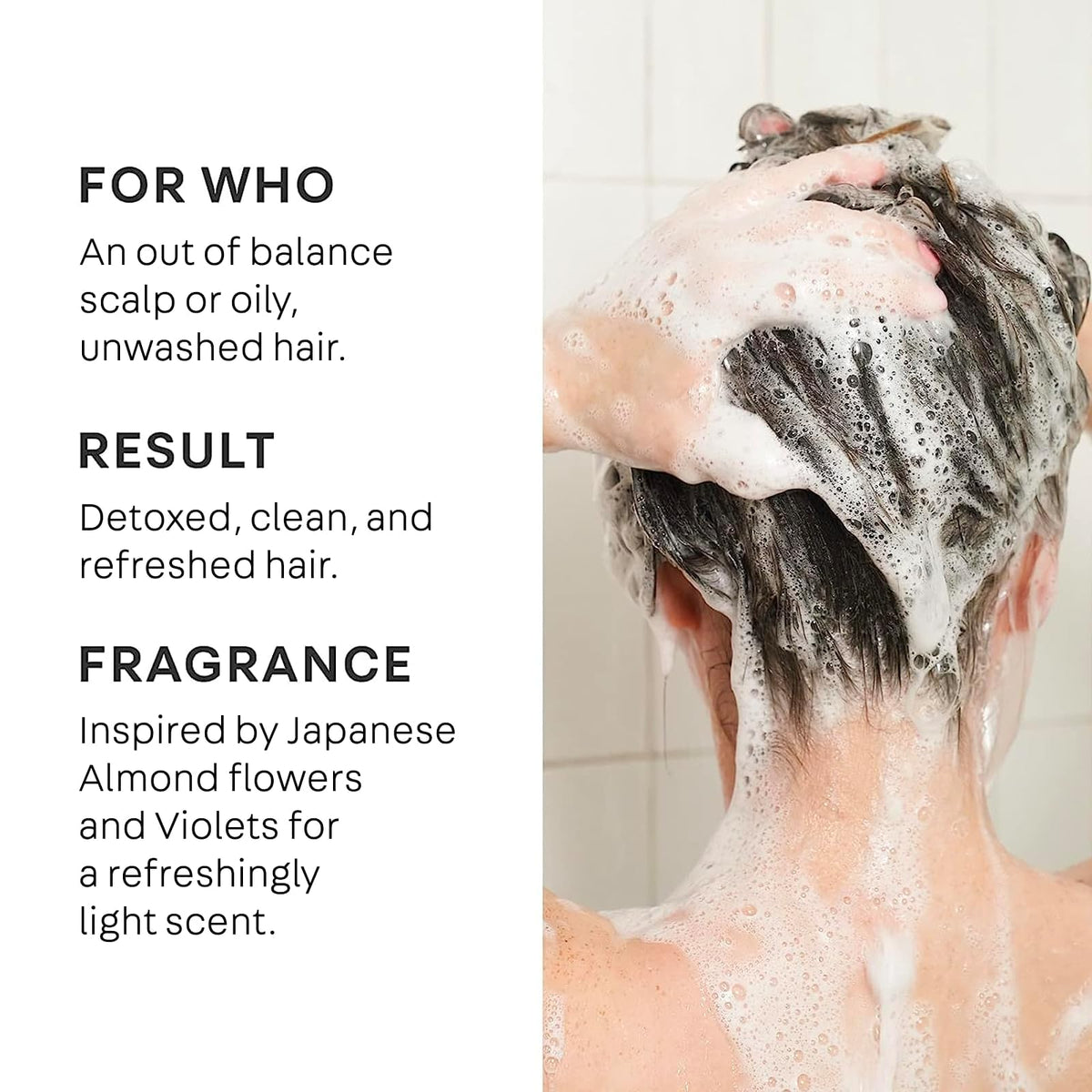 NatureLab Perfect Shine Scalp Scrub - Paraben-Free Dry Scalp Treatment + Scalp Moisturizer - 3-in-1 Gentle Foaming + Exfoliating Scrub with Grape Stem Cells, Pearl + Hyaluronic Acid (8.1 oz / 230g)