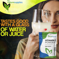 Vitamin C Powder 500g Ascorbic Acid UK Non GMO - Pharmaceutical Grade, Highly Concentrated No Chemicals in Our Supplements - Suitable for Vegans - Naturesupplies…