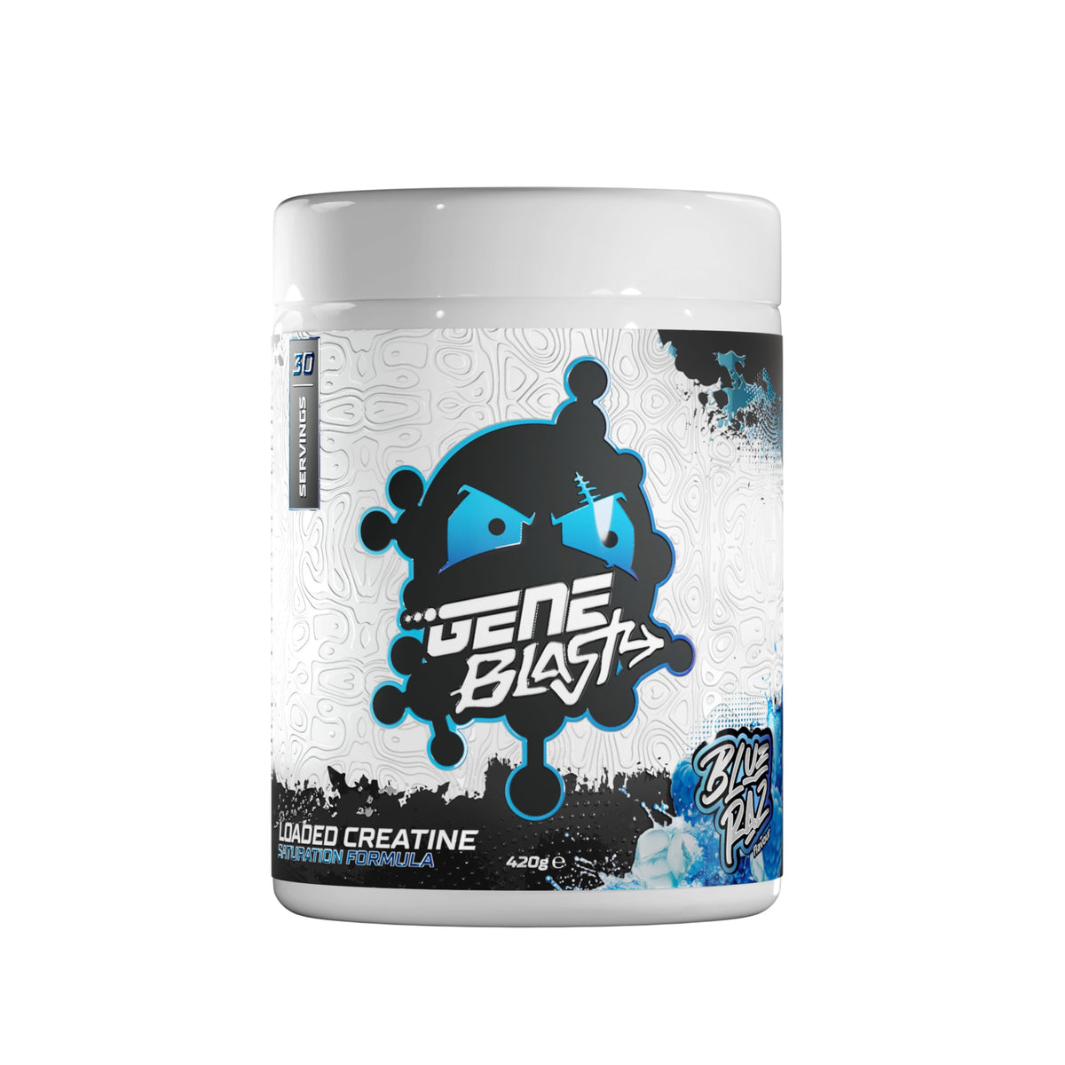 GENE BLAST Gene Blast Loaded Creatine 6g - Power, Endurance & Recovery (Blue Raz, 30 Servings)