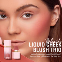 KTouler 3 Pcs Blush Stick Blush Makeup,Lightweight, Cream Blush Long Lasting Moisturizing,Liquid Blush Beauty Wand for Women(#101,#103,#107)
