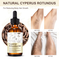 Cyperus Rotundus Oil, 100% Pure Natural Cyperus Oil for Hair Removal, Gently and Effectively Inhibits Hair Growth (60ml)