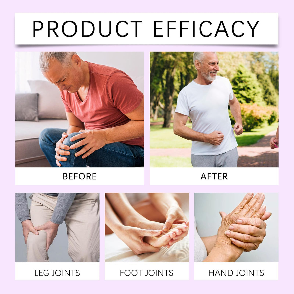 Ironbloomy Krea-in Joint Relief Purple Gel - Joint Care Gel - Soothing Massage Cream - Massage Muscle,Suitable for Joint Pain Throughout The Body, Soothes Knees, Lumbar, Neck, Hands, and Feet