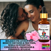 Kiss My Yoni Oil COTTON CANDY Premium Body Lotion Rub. Non-Sticky, 30ml, Massage Oil. Vegan, Natural, Organic, Non-Toxic.