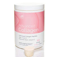 vP Vitality Pro Advanced Collagen with Hyaluronic Acid - 12.95g x 30 Servings - Type 1 2 3 - Vitality Pro Hydrolysed Collagen Peptides Supplement - 375 Grams