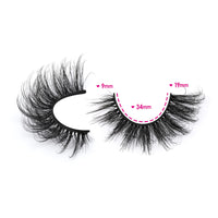 JIMIRE Eyelahes D Curl Faux Mink Lashes Fluffy Cat Eye 20MM Dramatic False Eyelashes Look Like Eyelash Extensions Cat Eye Lashes Wispy Full Eyelashes 7 Pairs Pack