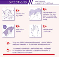 CCKULOOB Hand Mask, 4 Pairs Moisturizing Hand Mask Hand Skin Repair Renew Mask that Enriched with Collagen, Shea Butter, and Vitamin-E to Revive Dry, Rough and Cracked Skin (2 Lavender +2 Honey)