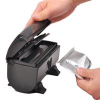 Eson Hair Foil Dispenser Cut & Fold, Foil Assistant, hair foils for highlighting, Resistant Cutting Tool for Aluminum Foil, Foil Cutting Tool for Hairdresser, Beauty Salon, Barber (Black)