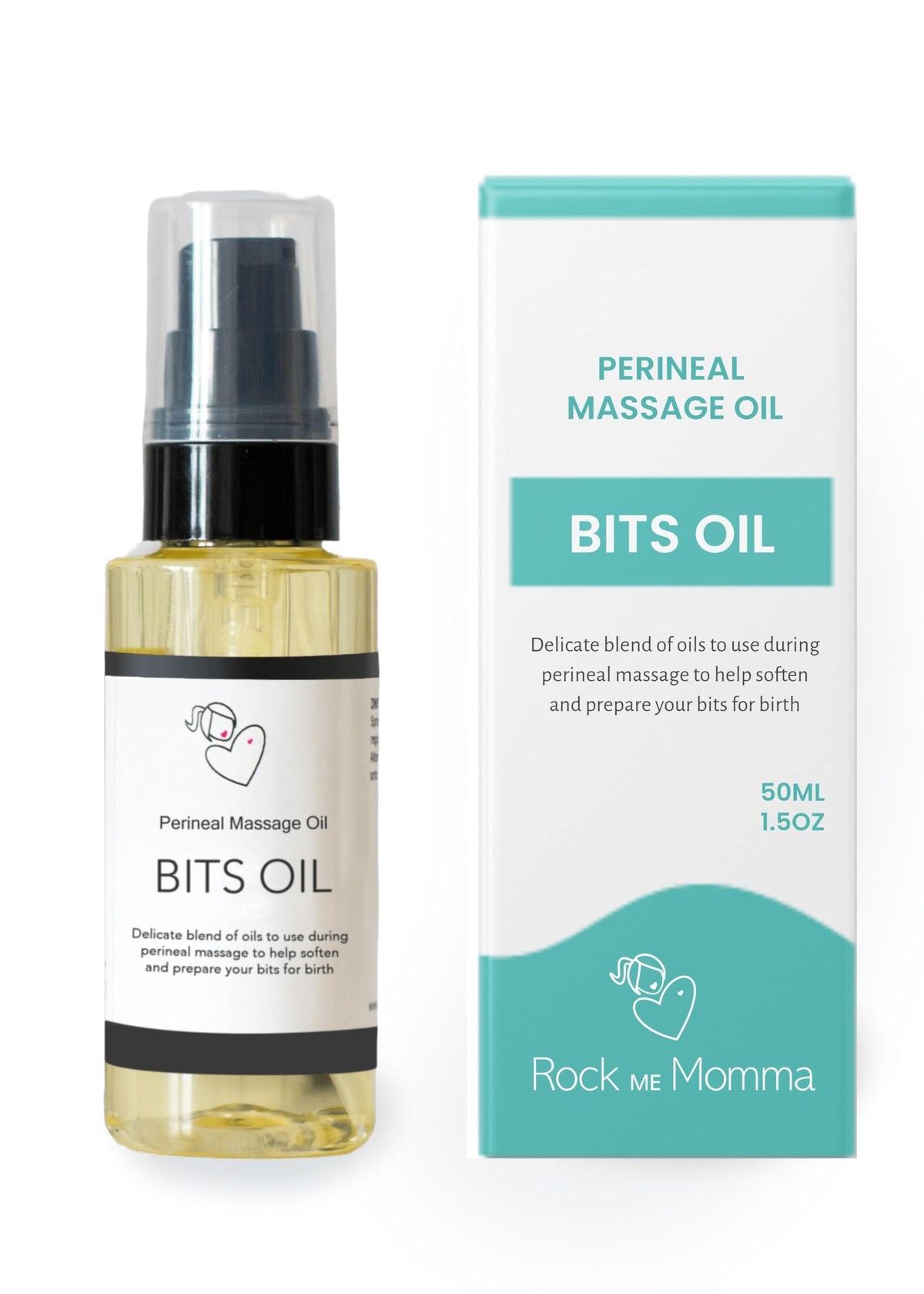 Rock Me Momma ROCK ME MOMMA Perineal Massage Oil for Perineal Massage to Help with Labour - Oil to Help Birth and Reduce Vaginal Tears, Labour Oil, Maternity Gift.