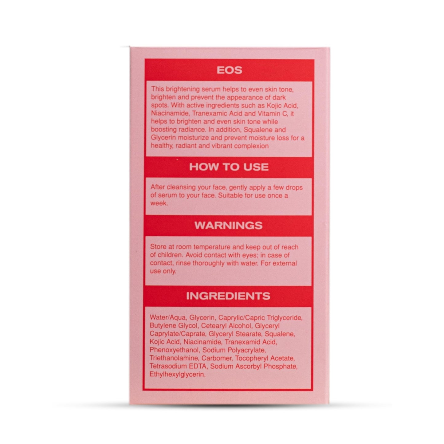 Elegant Organic Solutions Dark Spot Remover Serum - Brighten & Glow with Vitamin C, Kojic Acid, Tranexamic Acid & Niacinamide - Hydrates, Evens Tone, Squalane, Organic, 50ml