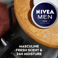 NIVEA MEN NIVEA Men Creme (75ml), Intensive Everyday Moisturising Cream for Whole Body, Fast-Absorbing Face, Body and Hand Cream, with Vitamin E and Aloe Vera Formula