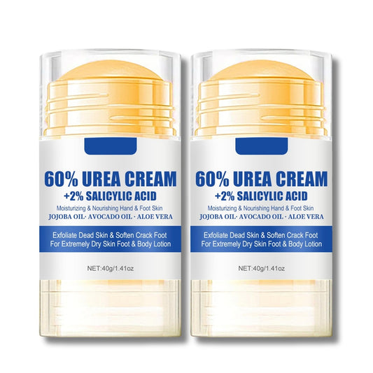 ISBEAUSOLS Urea Cream 60 Percent for Feet - Urea Foot Cream - Foot Cream for Cracked Heels and Dry Skin - Cracked Heel Repair Cream - Skin Care Hands & Feet - Foot Moisturiser 2PCS