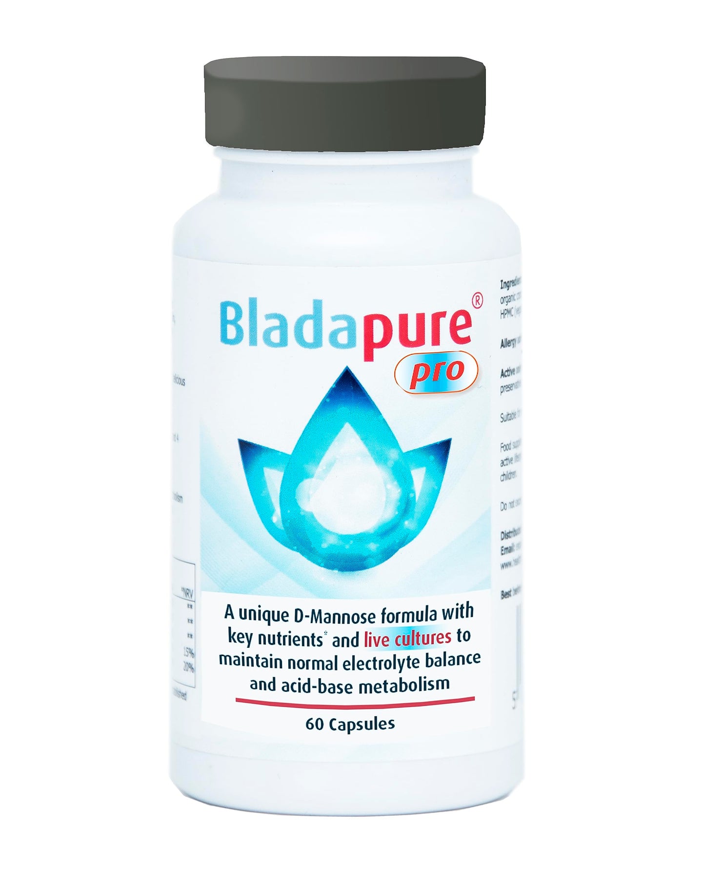 Bladapure Pro 60 Capsules, Includes Live Cultures
