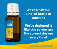 Ddrops Adults 25 µg 60 drops - Liquid Vitamin D3 Supplement Supports Bones, Immune System - Naturally-sourced Ingredients, No Large Capsules, No Preservatives, Non-GMO, Allergen-Friendly