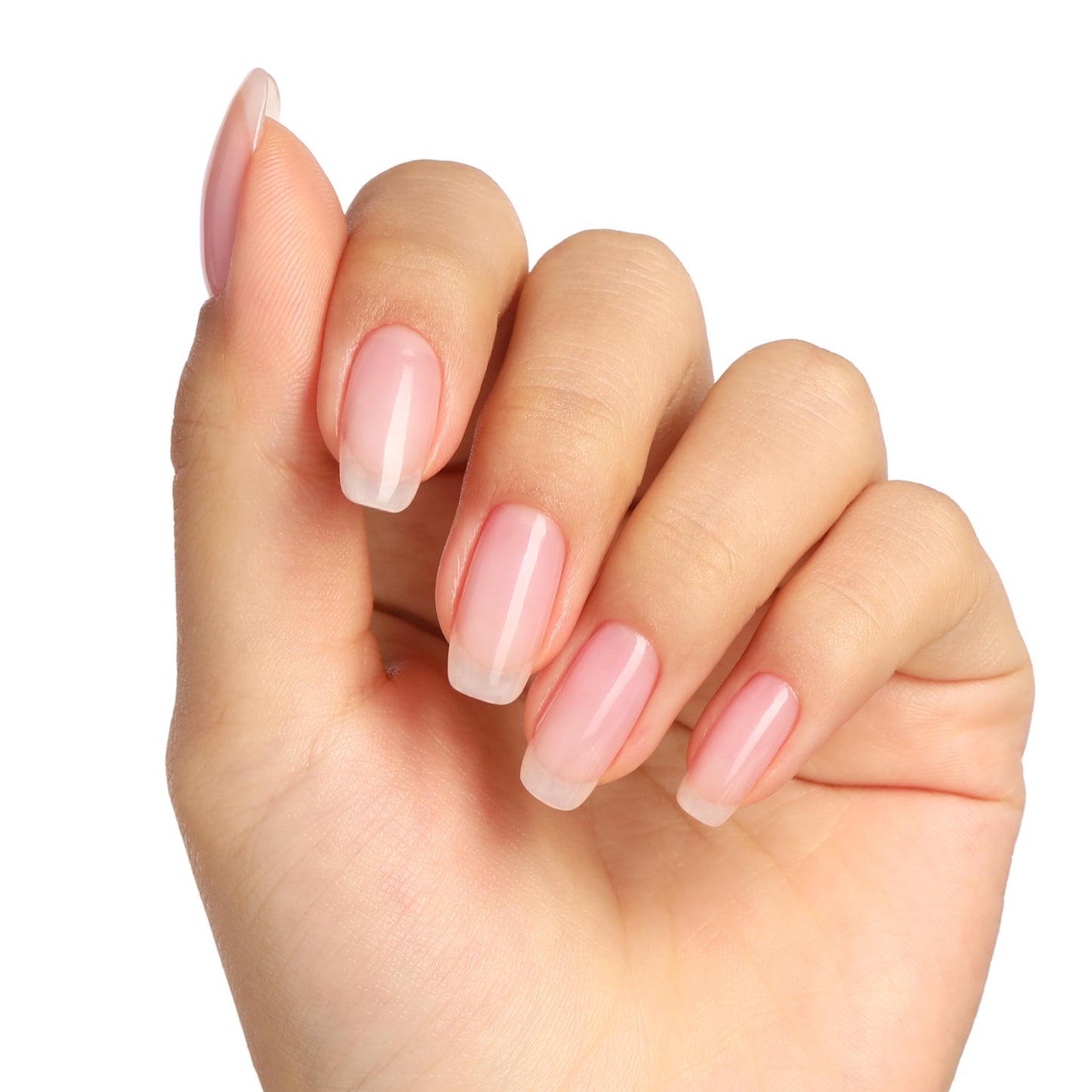 BLUESKY Bluesky Hard Gel, Builder and Strengthener for Hard, Strong Nails, Extensions and Growth, Soft Clear Pink, 10 ml (Requires Curing Under LED or UV Lamp)