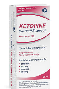 Asrev Healthcare Ketopine 2% Ketoconazole Anti-Dandruff Shampoo 6 x 60ml (6 PACK)
