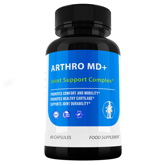 SUPPLEMENT PARADISE ARTHRO MD Plus Joint Support Complex – Marine Collagen, Vitamin C & B3 – Advanced Joint & Cartilage Support Supplement – 60 Capsules – Made in UK – 1 Month Supply