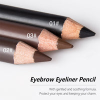 RenhuangFuxi Eyebrow Pencils Set, 12 PCS Eyebrow Eyeliner Pencils Set, Waterproof Brow Pencils, Easy Makeup Eyeliner Pencils, Natural Looking Long-Lasting Eye Brow Pencils, 3 Colors