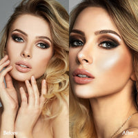 Phoera PHOERA High Gloss Waterproof Body Luminizer Glitter Face Shimmer Moisturizer Lotion Tan Cream Foundation Makeup Bronzer AQUAPURITY - 101 Rose Gold