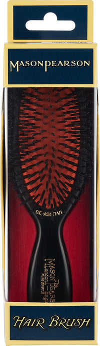 Mason Pearson SB4 Pure Bristle Pocket Sensitive Hair Brush - Dark Ruby