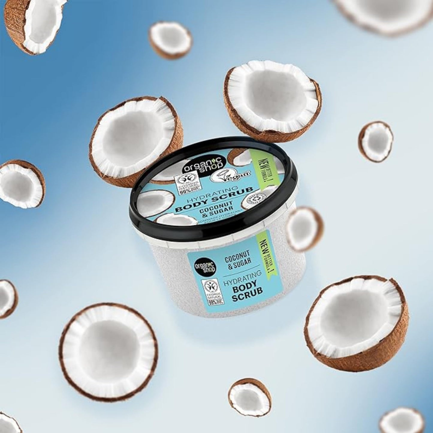 Organic Shop 250ml Body Scrub Hydrating Coconut