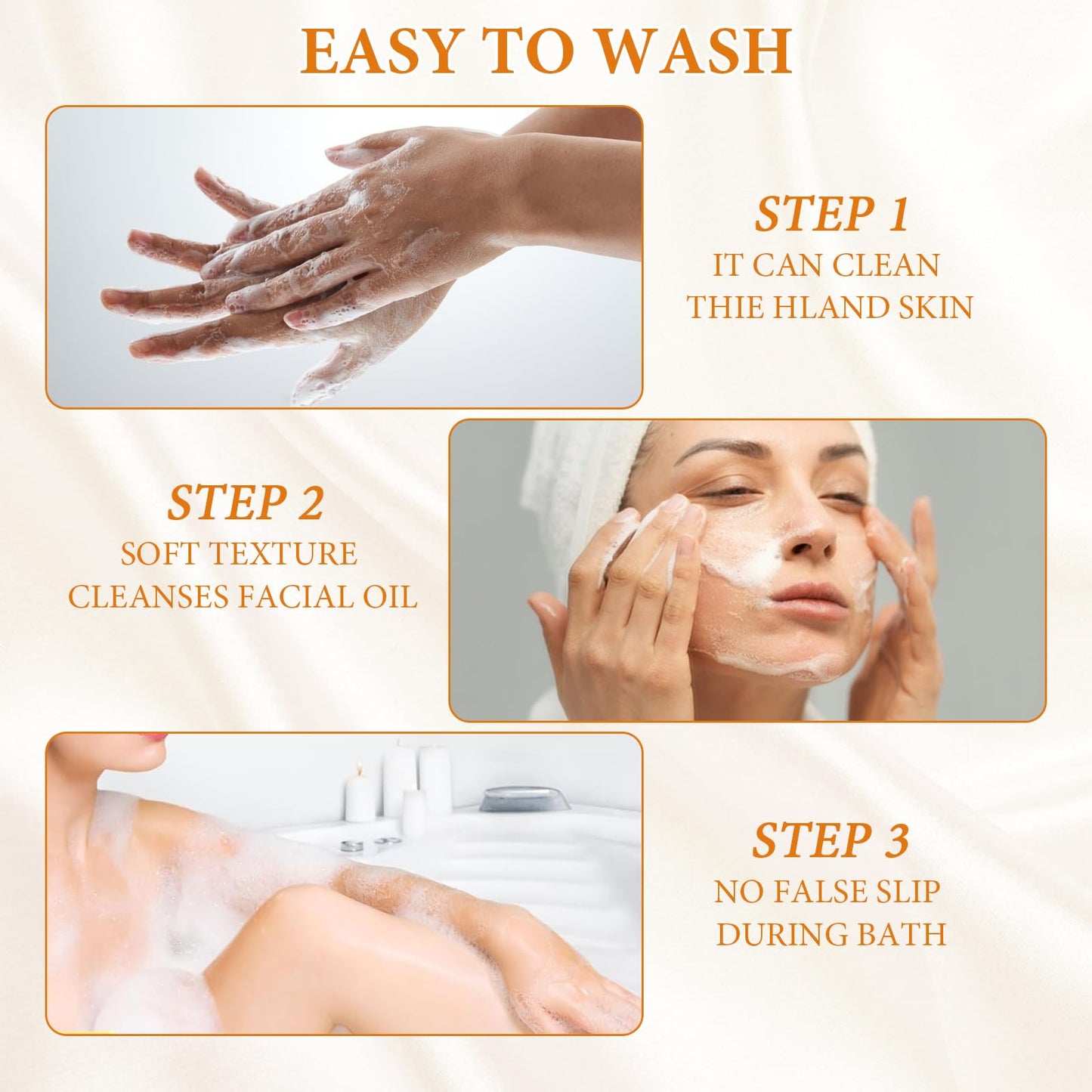 Nadiaen Turmeric Soap Handmade Turmeric Granular Soap Bar for Acne and Dark Spots Turmeric Soap for Face Natural Organic Turmeric Soap for Face & Body Deep Cleaning Moisturizing Erase Fine Lines Firm Pore