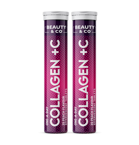 Beauty & Co Collagen Effervescent - Marine Collagen & Vitamin C (2 Tubes)