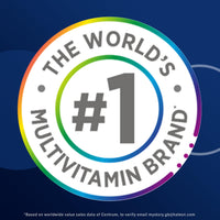 Centrum Advance 50+ Tablets Multivitamin & Mineral Supplements, with 24 essential nutrients, including vitamin D, C, Zinc, 100 ct (Product may vary).