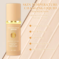 4 in 1 Moisturizing Full Coverage Liquid Foundation Sunscreen Serum Spf 50 Foundation Biomimic Foundation Concealer,Moisturizer,Sunscreen Serum Uniform Skin Tone Stay up to 24h