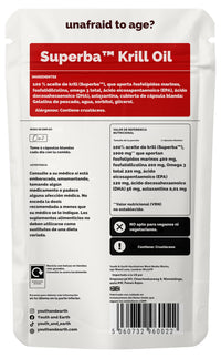 Youth & Earth Superba™ Red Krill Oil 500mg - Astaxanthin & EPA DHA Omega 3 Supplements for Brain Health, Heart Support & Cholesterol Management | 60 Softgels