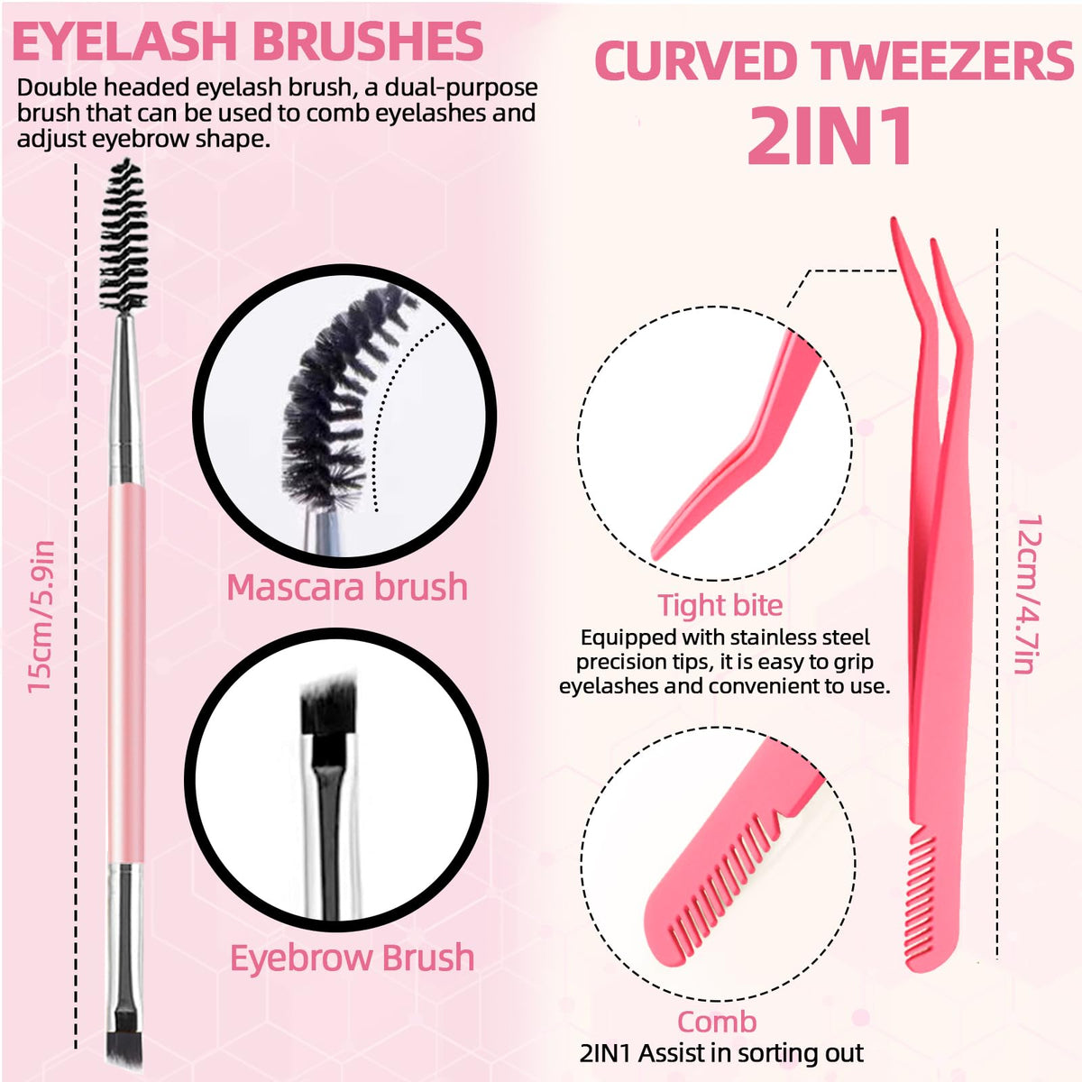 QUKLOGEN DIY Lash Extension Kit 782Pcs D Curl 4 Styles Individual Lash with Bottom Lash Clusters Bond and Seal,Quick Glue Remover Tweezers Eyelash Brush Mini Applicator (LASH001)
