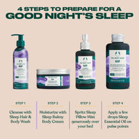 The Body Shop Sleep Relaxing Hair & Body Wash (1x 200ml), Aromatic Cleanser with Lavender & Vetiver Essential Oils, Vegan Body Wash for Bedtime Routine, 95% Natural Origin Ingredients