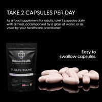 Bolman Health Turkesterone Capsules | 1000mg Ajuga Turkestanica Extract (20% Standardised) | Supports Strength, Muscle Function & Recovery | 60 Vegan Capsules | Non-GMO | Turkesterone Supplement